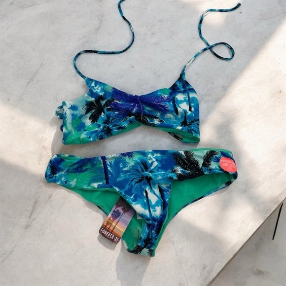Forever 21 Tropical Bikini Set - Size 6 (NWT) - Picture 6 of 6